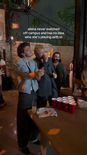 SHE DIDN'T KNOW SHE WAS PARTYING WITH OFF CAMPUS CAST #offcampus