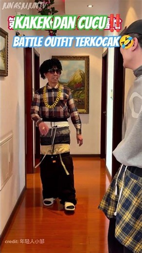 Kakek Dan Cucunya battle outfit😂 ❗#andrast