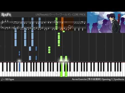 【TV】Ao no Exorcist Opening 1 - CORE PRIDE (Piano)