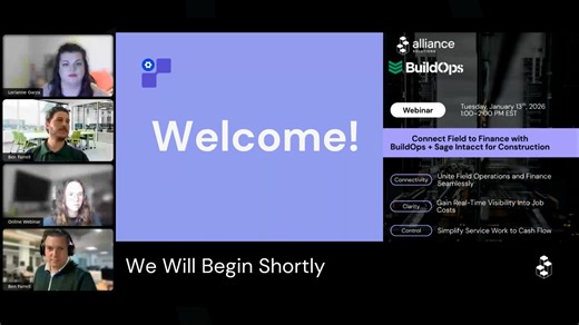 Connect Field to Finance with BuildOps + Sage Intacct for Construction