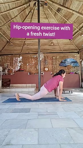 22K views · 374 reactions | Ready to unlock those hips? Check out this game-changing hip-opening exercise with a fresh twist!  Let's break the mold and move those hips like never before. . . #hipmovement #hipmobility #hipflexors #newmove #exercise #dailypractice #instareels #explore #follow #yogaeveryday | Aarogyam Yoga Studio | Facebook