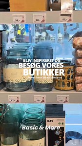 I Basic & More finder du boliginteriør, køkken, borddækning og meget mere til priser, der får dig til at kigge en ekstra gang 🤩 Vi opkøber restpartier og 2. sortering samt egne varer. Med butikker i hele landet er der altid én i nærheden – og vi fylder op med nye varer hver uge 🤍 | Basic & More