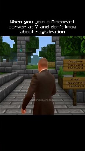 When You Join a Minecraft Server and Don’t Know About Registration💀