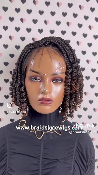 Short Curls Box Braids Braided Lace Front Wig With Curly Ends Ombre 30.... . . . . . . . . . . . . . . . . . . #curlscurlscurls #shortbraids #shortcurlyhair #curls #curlspecialist #wig #wigtutorial #etsyshop #womenownedbusiness #blackgirltiktok #blackowned #boxbraidwig #curlyhairdontcare #braidedwigs #braids #lacewigs #lacefrontwigs #lacefrontalwigs #laceclosure #lacewig #curlygirlmethod #blackgirlmagic #blackownedbusiness #wigsnatched #blackgirlhairstyles #closurewig #protectivestyles #hairinsp