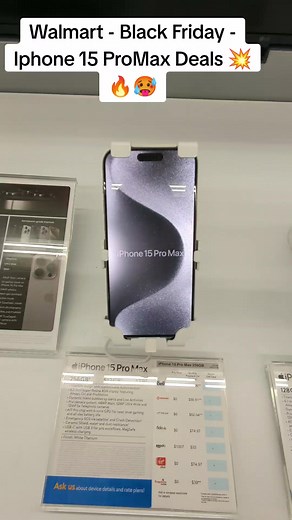 Walmart - Black Friday - iPhone 15 ProMax Deals #walmart #walmartfinds #walmartcanada #iphone15promax #blackfriday #blackfridaydeals #blackfriday2023 #iphone #iphone15 #toronto #torontotiktok #canada #canadatiktok