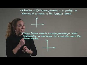 Increasing, Decreasing, & Constant Functions