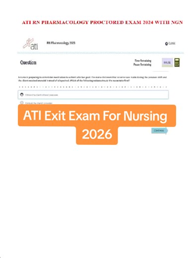 ATI Exit Exam For Nursing 2026 #nursing #NursingExam #ATIRN #FutureRN