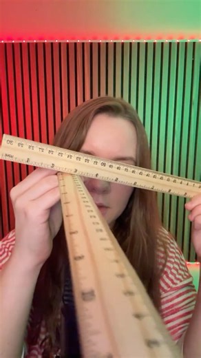 Ruler Chopping You! 📐 #asmr