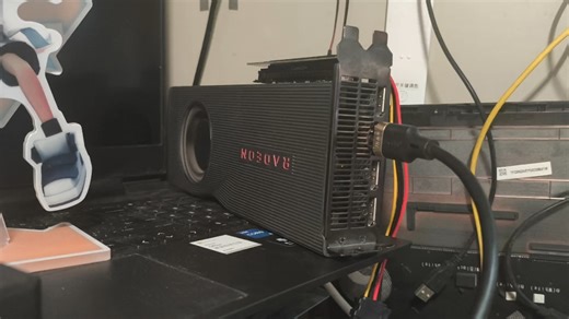 笔记本m2位外接5700xt显卡一次成功