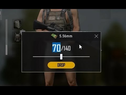 How to drop limited ammo (Split Items) in PUBG PC Lite