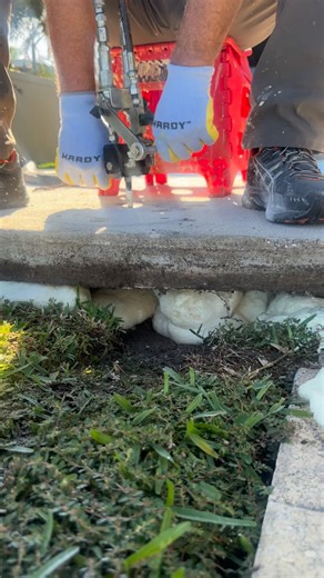 5.8K views · 164 reactions | We fill the void beneath your concrete slab using polyurethane foam that expands, supports for decades, and won’t leak chemicals or harm the environment. Once complete, we clean up so you’d never know we were there.  Call now for your FREE estimate: 727-537-6025 #concreterepair #voidfilling #polyurethanefoam #tampabayrealestate #floridahomeownership #slablifting | Concrete Leveling Pros | Facebook