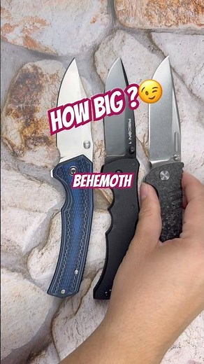 Size comparison time with the cold steel recon 1 drop point