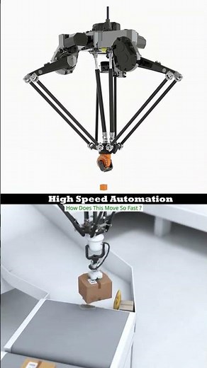 The Fastest Robot in the Factory! (Delta Robot) ⚡ #engineering #robotics #3danimation
