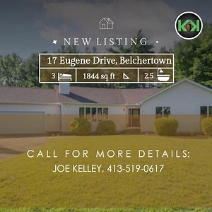 Contemporary Ranch w/a 2 car attached garage found on a desirable cul-de-sac street, in a serene, wooded area nestled on 1.1 Acres offers the perfect blend of privacy & sophistication. Joe Kelley 📲413-5190-617 | Kelley & Katzer Real Estate, LLC