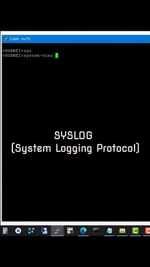 How to Configure Syslog (System Logging Protocol) on Huawei Device #huawei #huaweiswitch