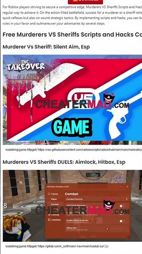 Murderers VS Sheriffs Scripts