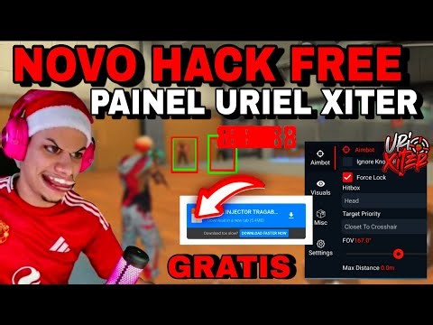 NOVO HACK FREE GRATIS 😈 PAINEL URIEL XITER ATUALIZADO LINK DIRETO NOVO MOD MENU 100% HS ANT BAN