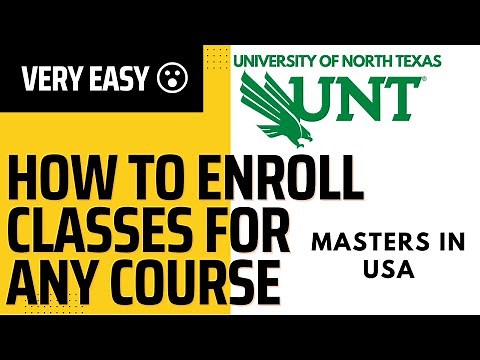How to enroll CLASSES in detail,( VERY EASY 😀) UNT
