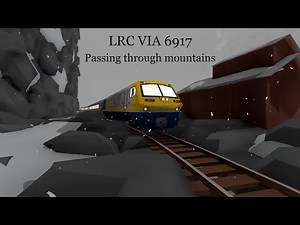 LRC VIA 6917 Passing through snowy mountains