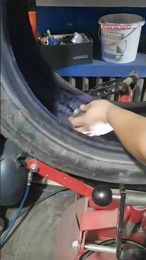 Tire Damage Repair with Patch Vulcanizing. #diy