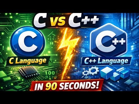 What’s the Difference Between C and C++? 🤔 (Quick 90s Guide) #multimian #programminglanguage #coding