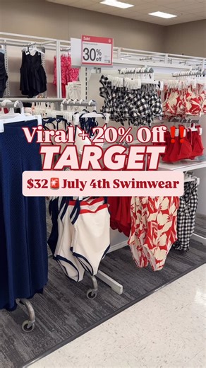 elizabeth dillner | style inspo | sales | mom life on Instagram: "Follow @everythingelizabeth_ then LlKE + C0MMENT “SWIM” below! 🔗 Be sure to be following me BEFORE requesting a link to ensure it goes through to your 📥! Viral swimwear 20% off at Target!🚨4th of July swimwear finds for only $32‼️Resharing this viral reel because the sale is too good!🙌🏻 Still in love with all of these one pieces! I grabbed almost all of these swimsuits- the quality is amazing! Love the prints, material, and th