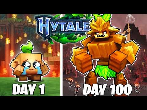 I Survived 100 Days as a KWEEBEC in Hytale!