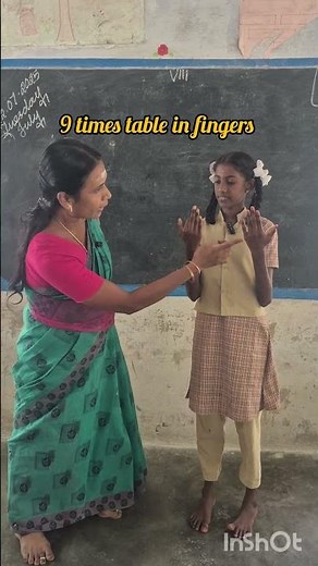 9 times table using fingers