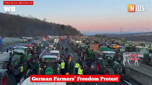 569K views · 53K reactions | German Farmers’ freedom protest escalates to 30,000 people... 'Berlin is at a standstill as thousands of tractors gathered from across Germany to protest at the federal parliament over the government’s plan to cut fuel subsidies...' READ MORE ON WS WEBSITE. #Bauernaufstand #germanfarmers | Western Standard | Facebook