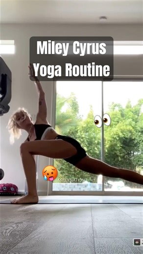Miley Cyrus’ INTENSE Yoga Routine Will SHOCK You 😭💪✨| #shorts #mileycyrus