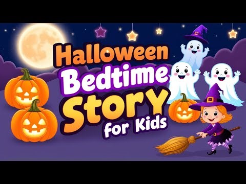 🎃 Halloween Bedtime Story for Kids | Friendly Ghosts, Pumpkins & Magical Night 👻🌙 | Sleep Story
