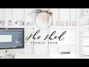 Home Art Studio "She Shed" Tour