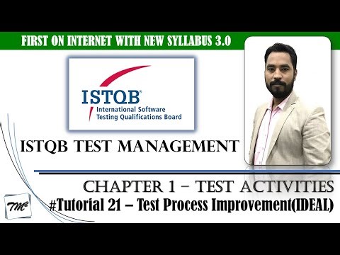 ISTQB Test Management v3.0 | Tutorial 21 | The Test Improvement Process (IDEAL) | ISTQB Tutorials