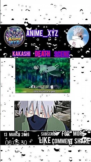 One of the most emotional moments in Naruto Shippuden //kakashi//Naruto#youtubeshorts