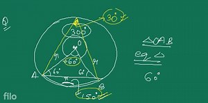 A chord of a circle is equal to the radius of the circle . Find... | Filo