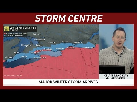 Winter Storm Warnings as Snow Arrives in Ontario Sunday Morning | #forecast