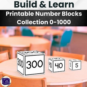 Build & Learn: The Complete 0-1000 Printable Number Blocks Collection