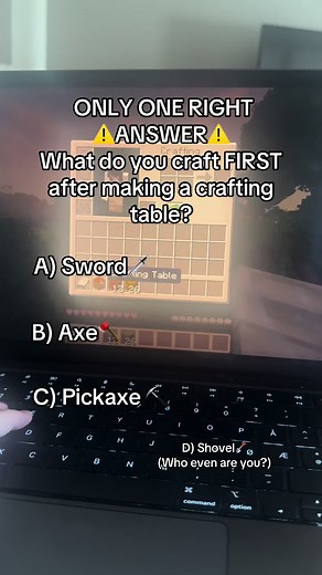 Minecraft: What Do You Craft First After Crafting Table?