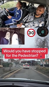 115K views · 548 reactions | Would you have stopped for the pedestrian? #drivingtestuk | Driving Test tips | Facebook