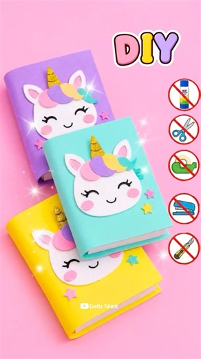 DIY Easy Origami Mini Notebook No Glue No tape #shorts #youtubeshorts #trending #craftztalent #viral