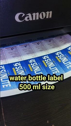water bottle label for 500 ml #waterbottle #label