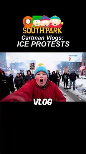 ERIC CARTMAN Hits The Streets Of South Park During The Ice Protest ❄️