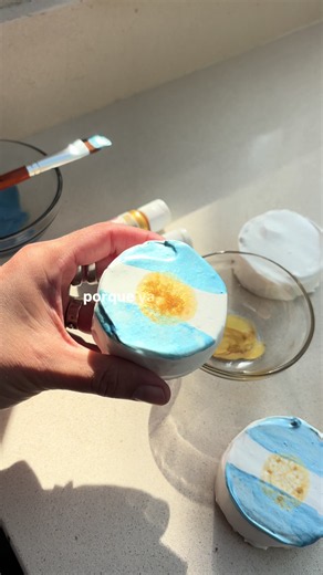 Alfajores celeste y blanco receta fácil