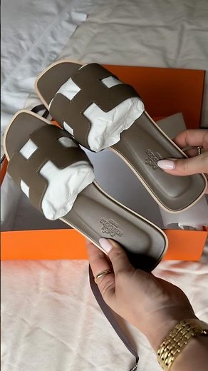 Hermes Oran Sandals Unboxing #luxurylifestyle #luxuryunboxing #designershoes #hermeslover