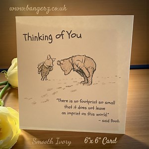 Winnie the Pooh Bereavement Card: Thinking of You, Child Loss - Etsy