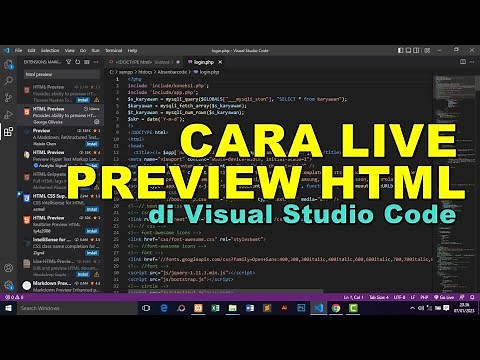 How to Live Preview HTML in Visual Studio Code
