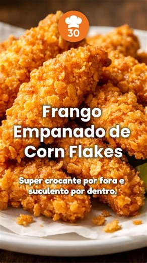 🍗FRANGO EMPANADO DE CORN FLAKES