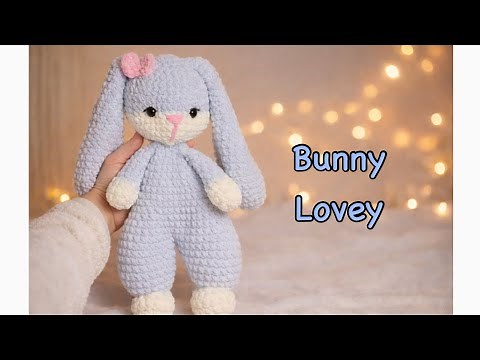 How to Crochet a Bunny Lovey 🐰 | Soft Comforter for Babies & Toddlers