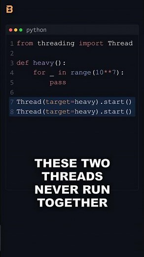 Why Python Threads Don't Speed Up Your Code #python #coding #cpu #threads #parallelism #concurrency