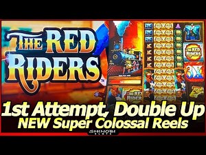 The Red Riders Slot Machine - Double Up with Live Play and Nice Line Hits in Super Colossal Reels